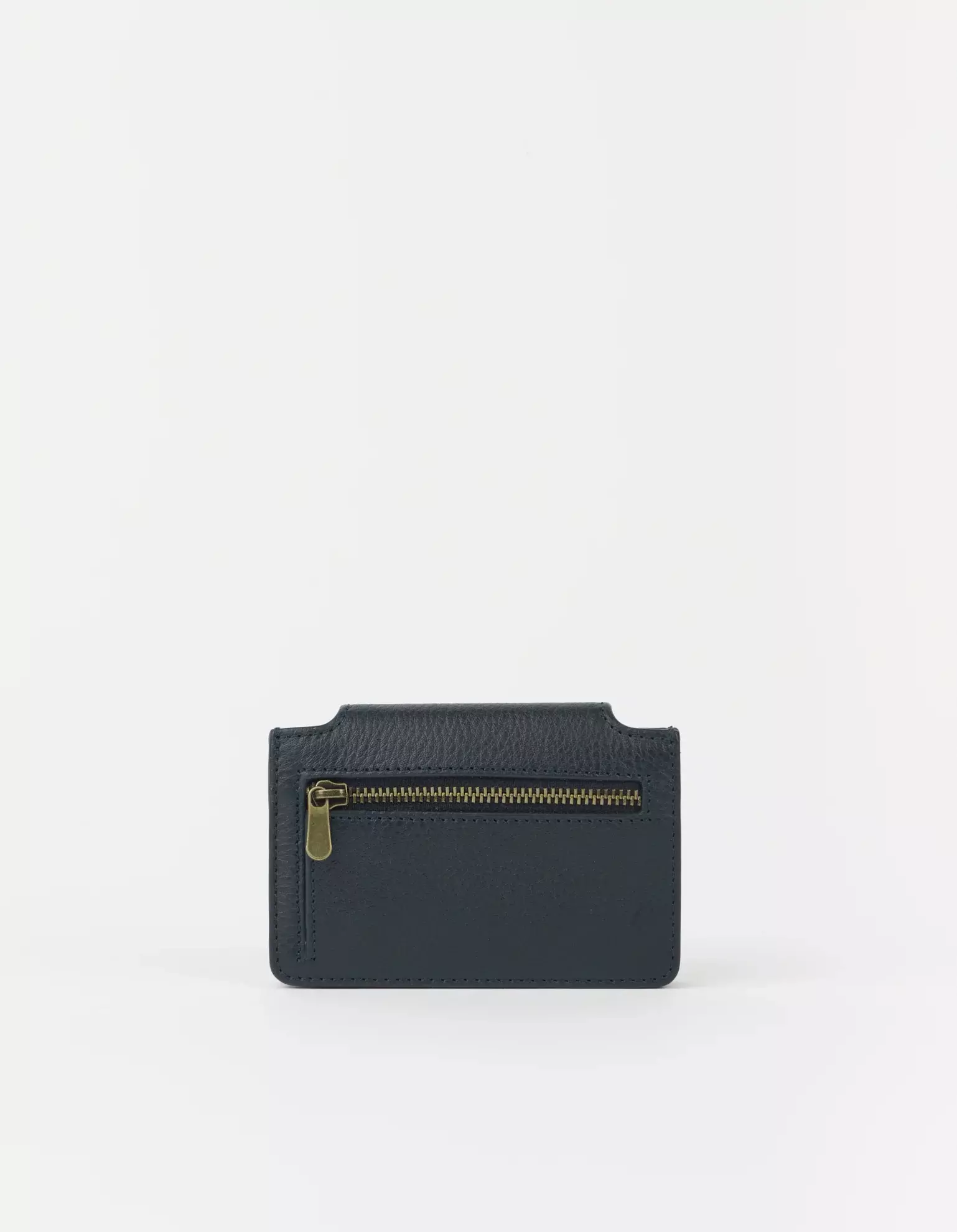 O MY BAG Harmonica Wallet Universe Blue Soft Grain Leather Portemonnaie Geldbörse blau